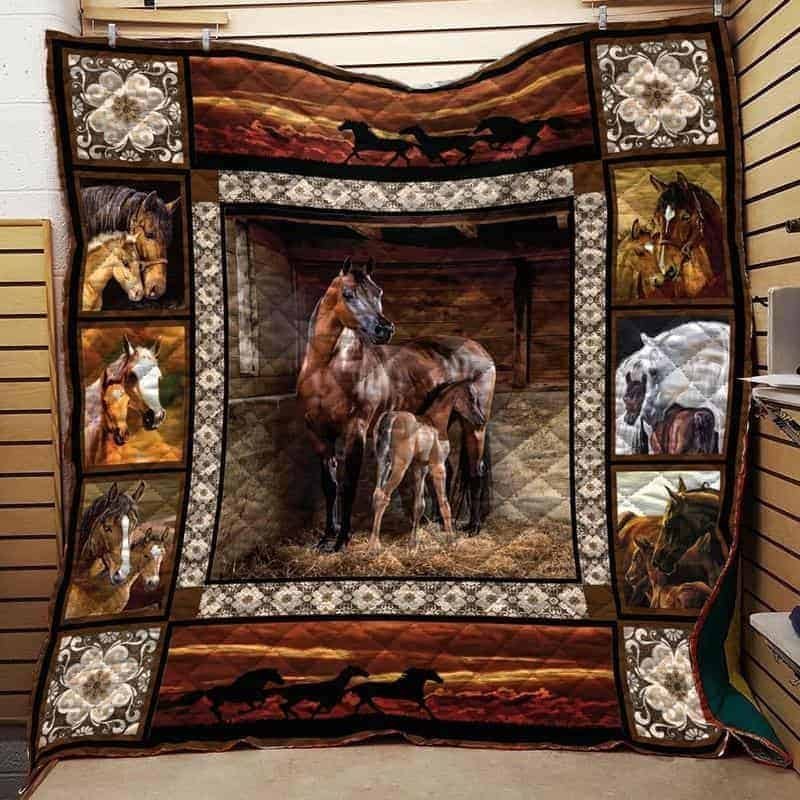 Horse CLA1610227Q Quilt Blanket