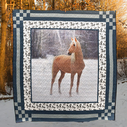 Horse CLA1610241Q Quilt Blanket