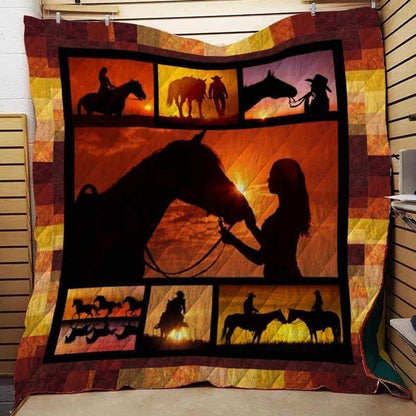 Horse CLA1610246Q Quilt Blanket