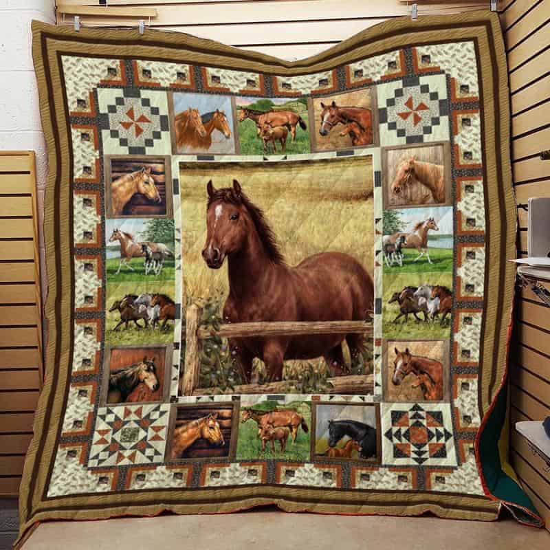 Horse CLA1610276Q Quilt Blanket