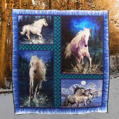 Horse CLH0511398Q Quilt Blanket