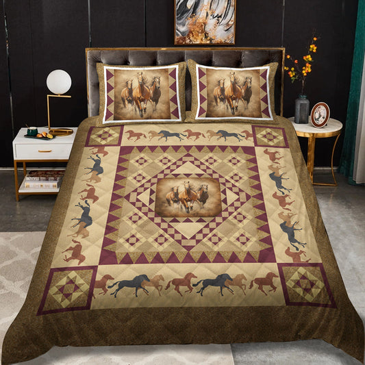 Horse Country Cowboy CLM2210137B Quilt Bedding Set