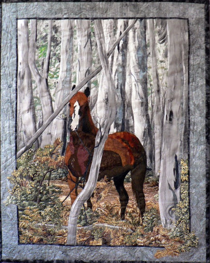 Horse Forest CLT0211136H Quilt Blanket