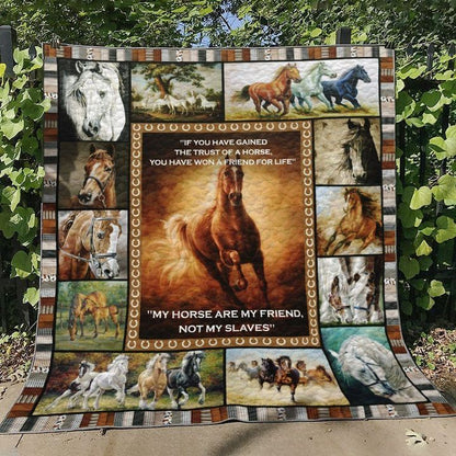 Horse HN230713B Quilt Blanket