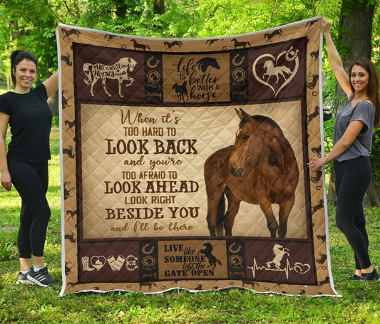 Horse Beside You CL11120417MDQ Quilt Blanket