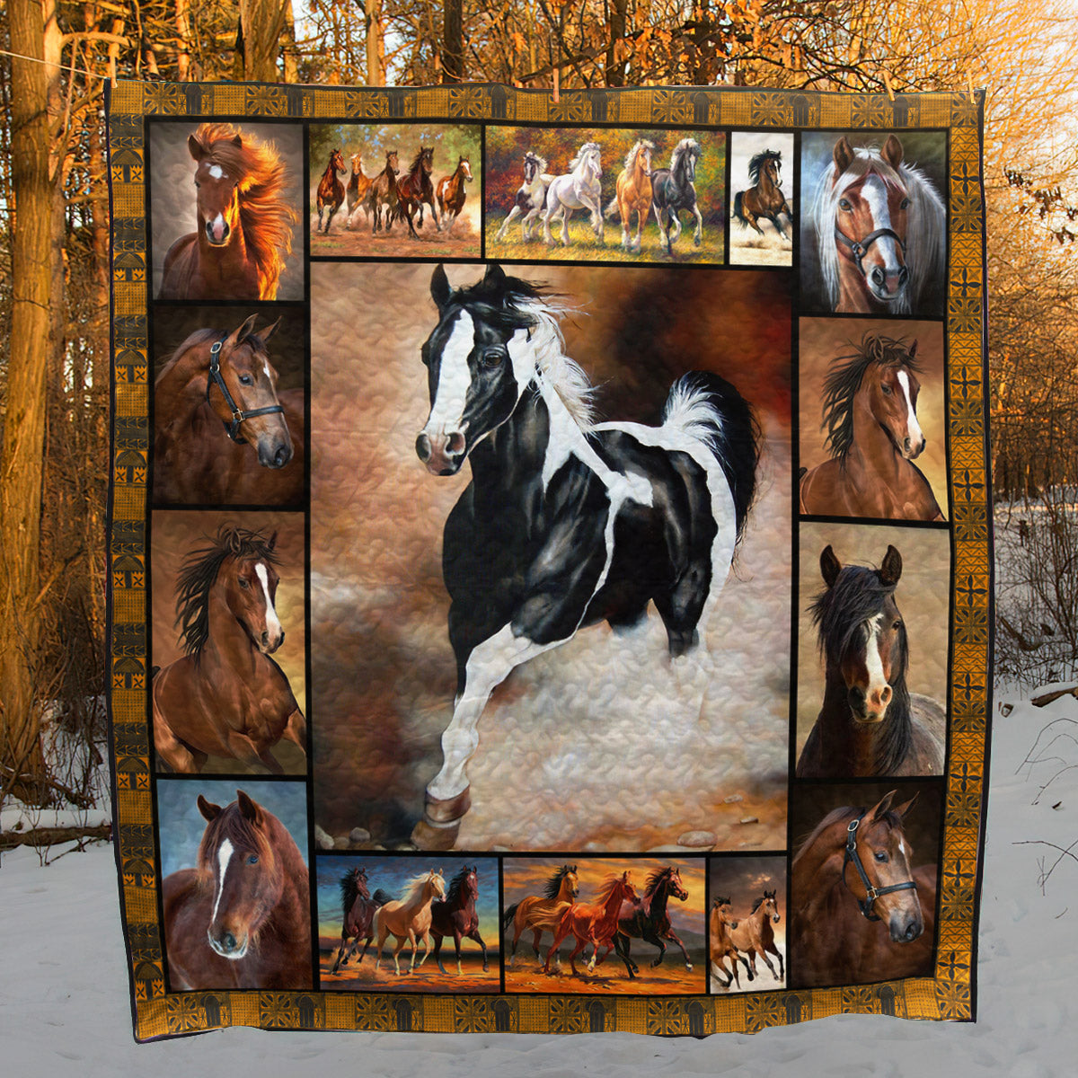 Horse MH110521 Quilt Blanket