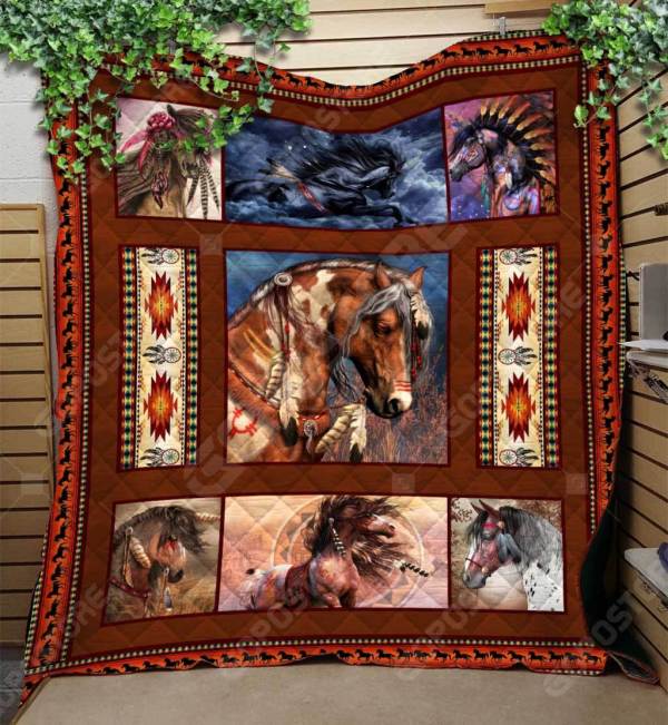 Horse Native Horse Collection CL16110195MDQ Quilt Blanket