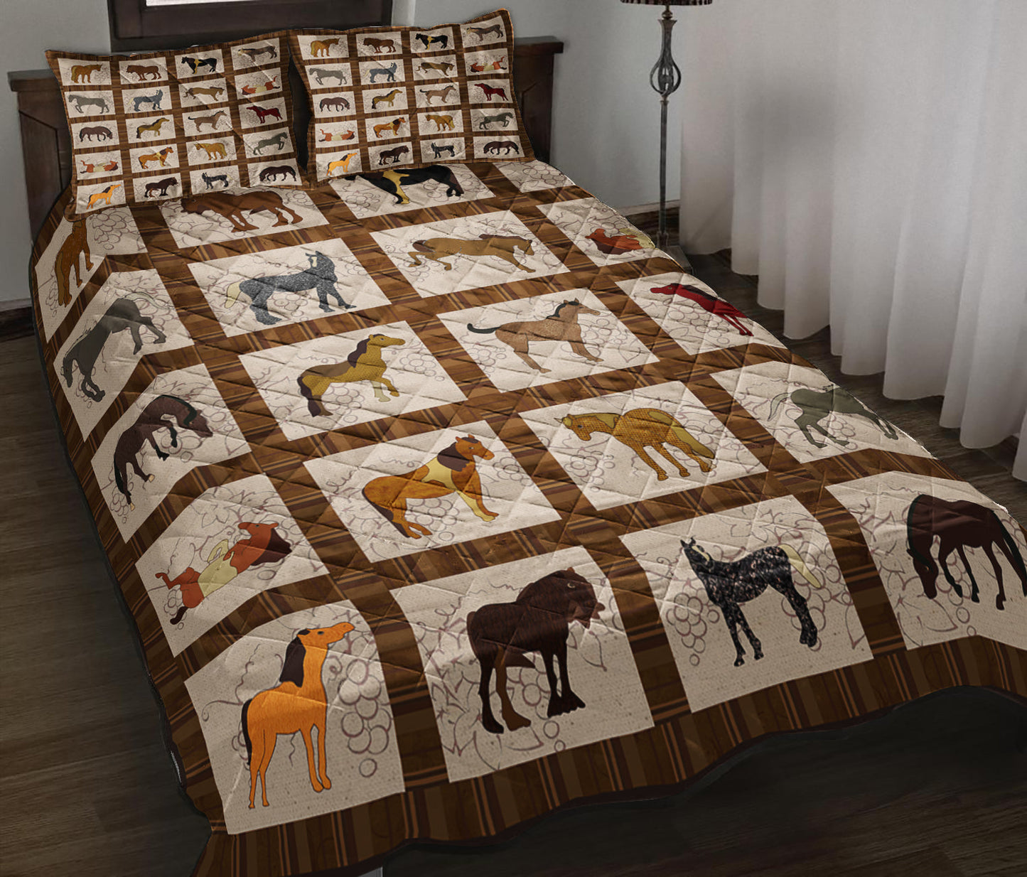 Horse Quilt Bedding Set TL080922