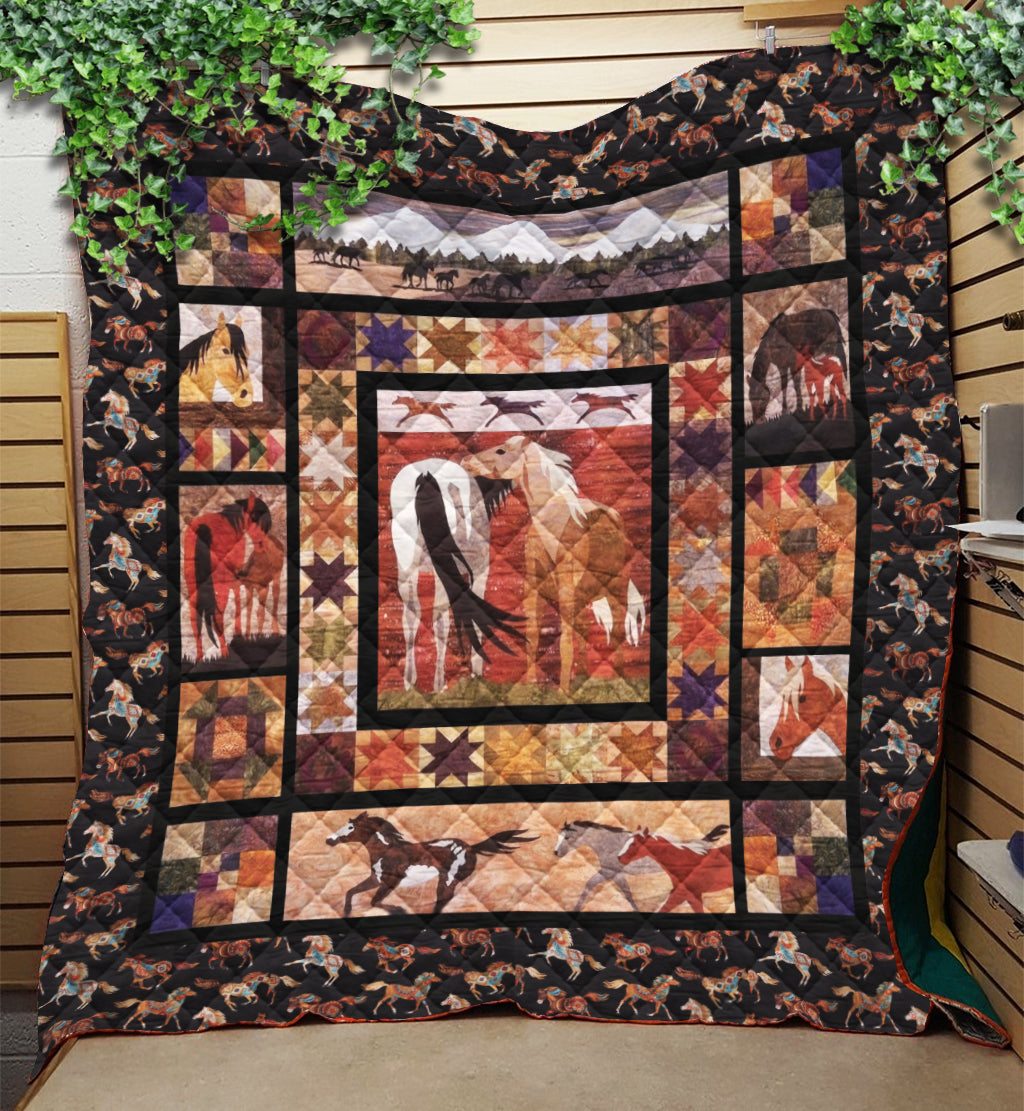 Horse Quilt Blanket HM160902M