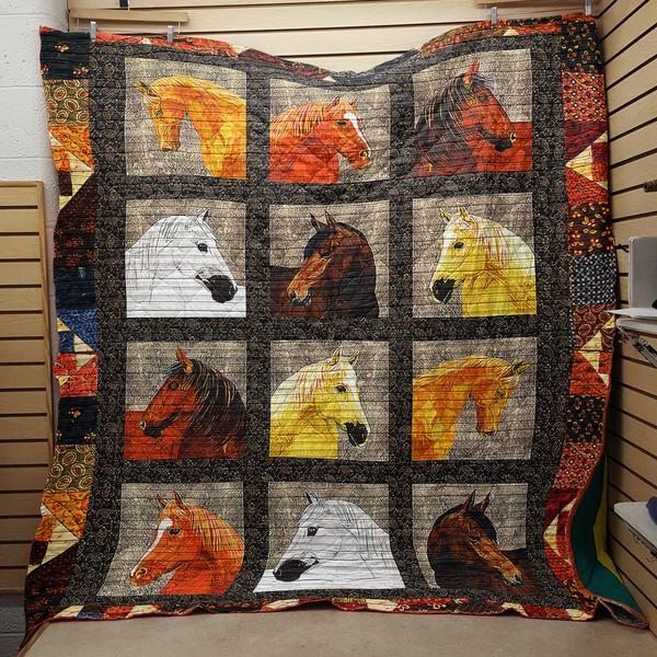 Horse Shades Of Horses CLT250630 Quilt Blanket