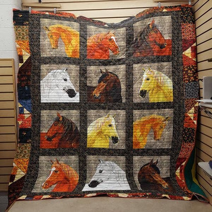 Horse Shades Of Horses CLT250630 Quilt Blanket