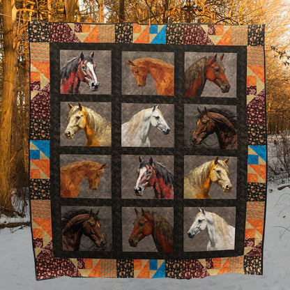 Horse Shades Of Horses TD19110295 Art Quilt