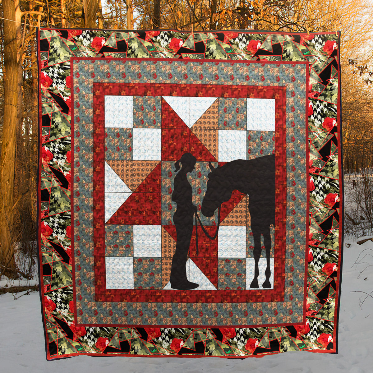 Horse TD2709460 Quilt Blanket