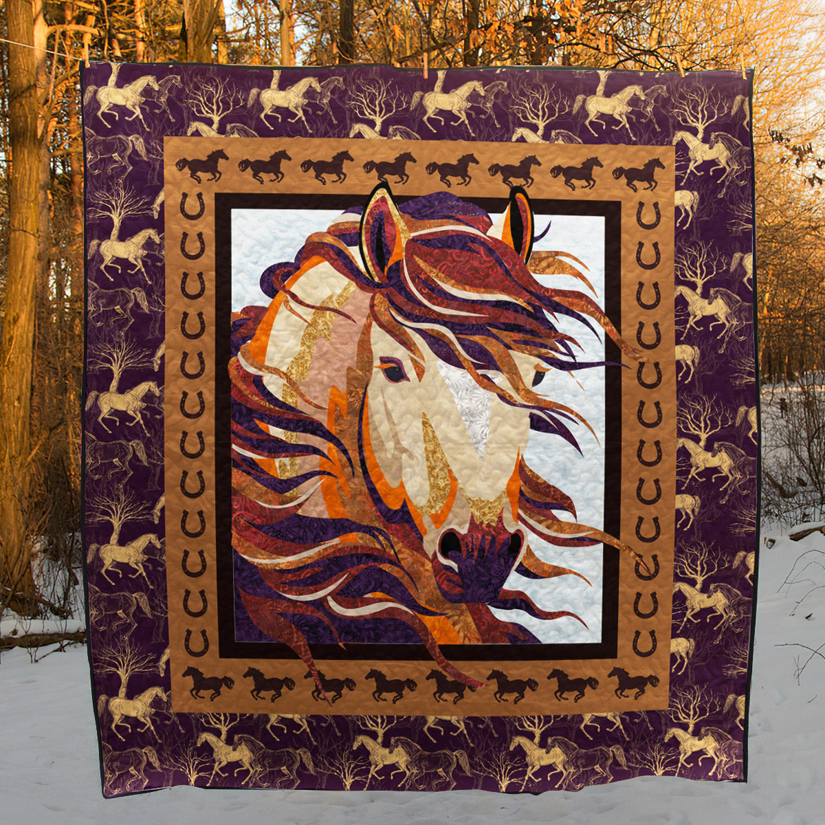 Horse TD2709466 Quilt Blanket