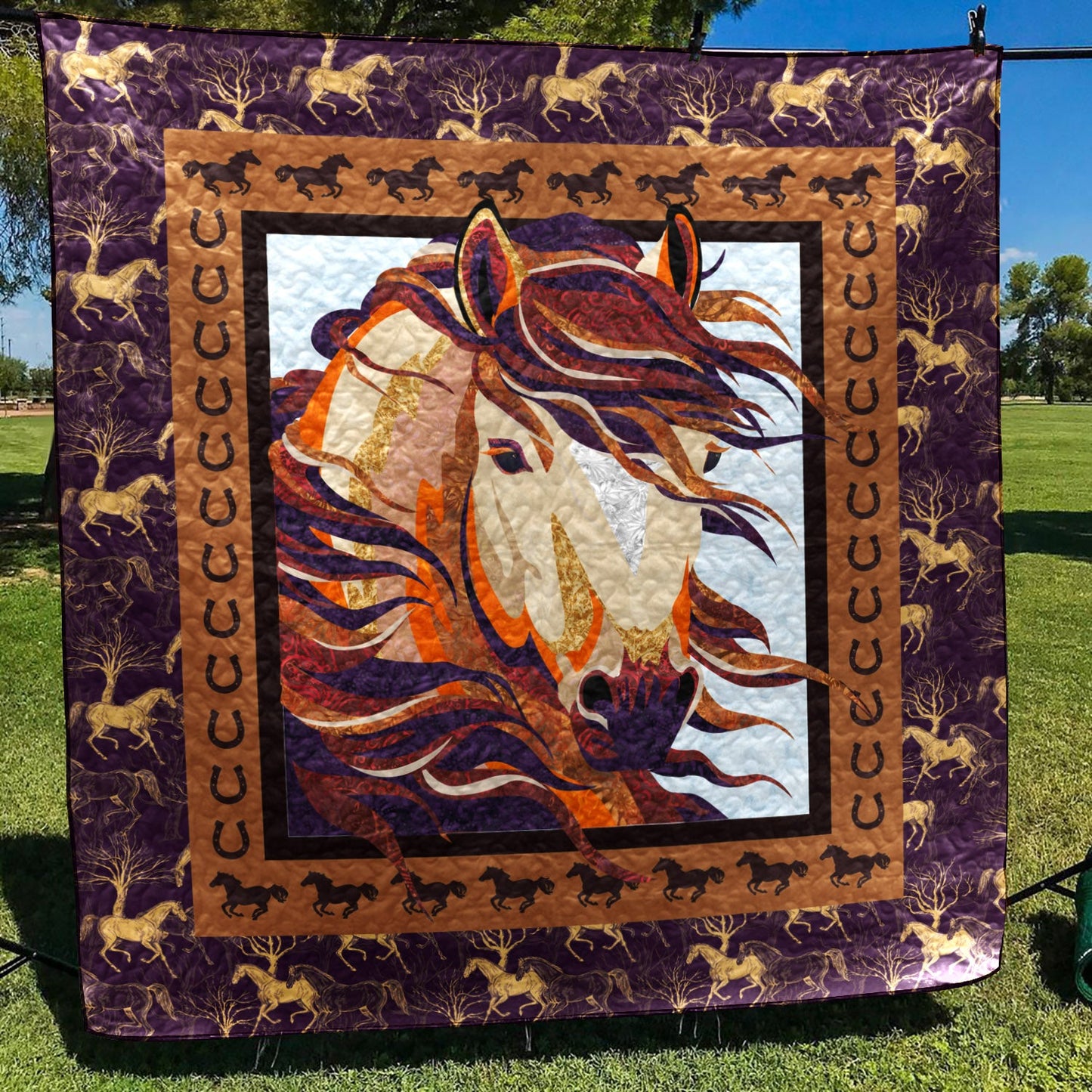 Horse TD2709466 Quilt Blanket