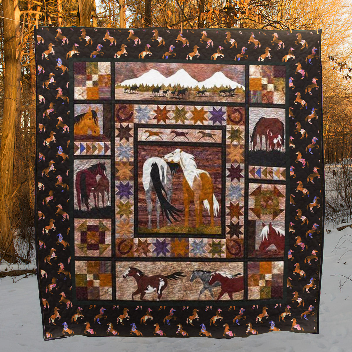 Horse TD2709483 Quilt Blanket