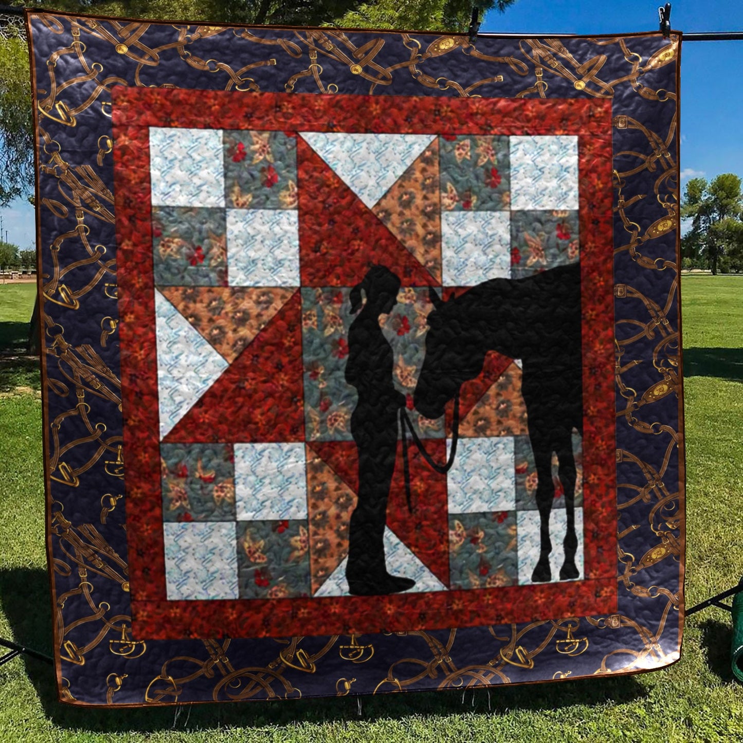 Horse TD2709487 Quilt Blanket