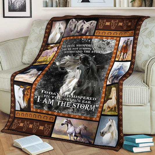Horse CL260850MDF Sherpa Fleece Blanket