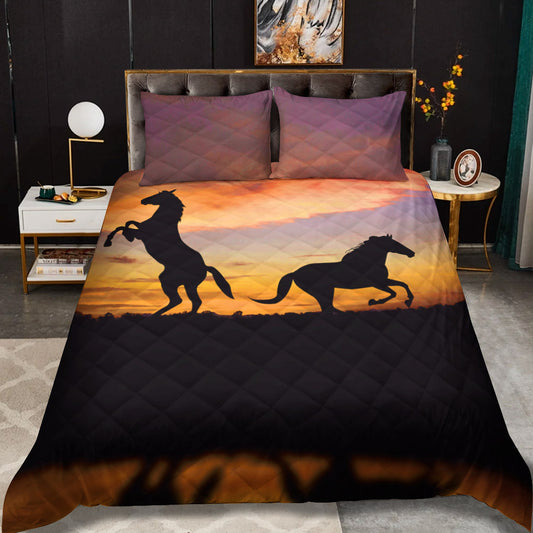 Horse CLM2111075B Quilt Bedding Set