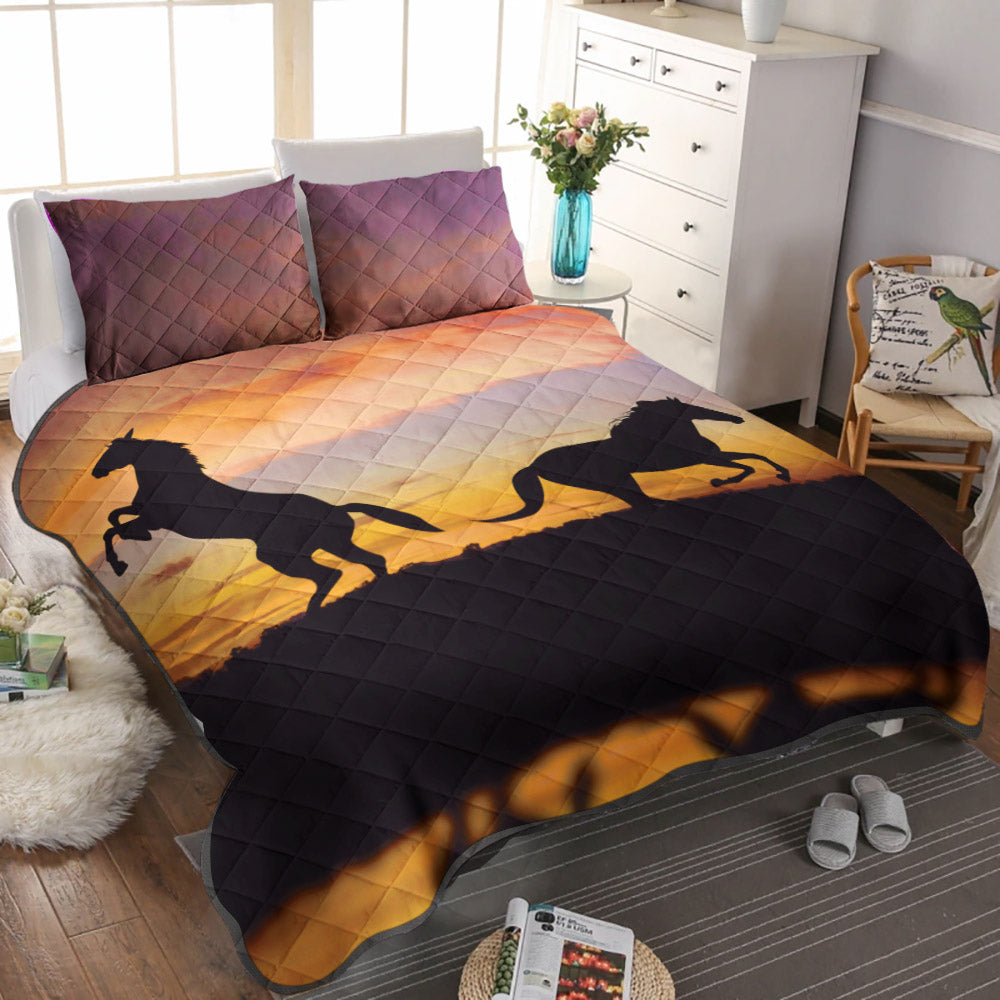 Horse CLM2111075B Quilt Bedding Set
