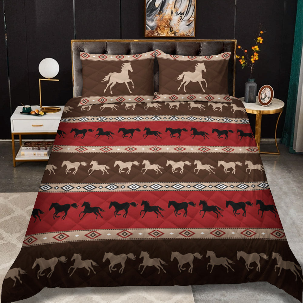Horse CLM2709076T Quilt Bedding Set