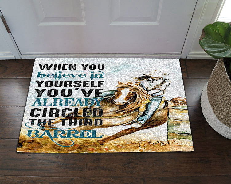 Horse Cowgirl CL18110644MDD Non-slip Door mats