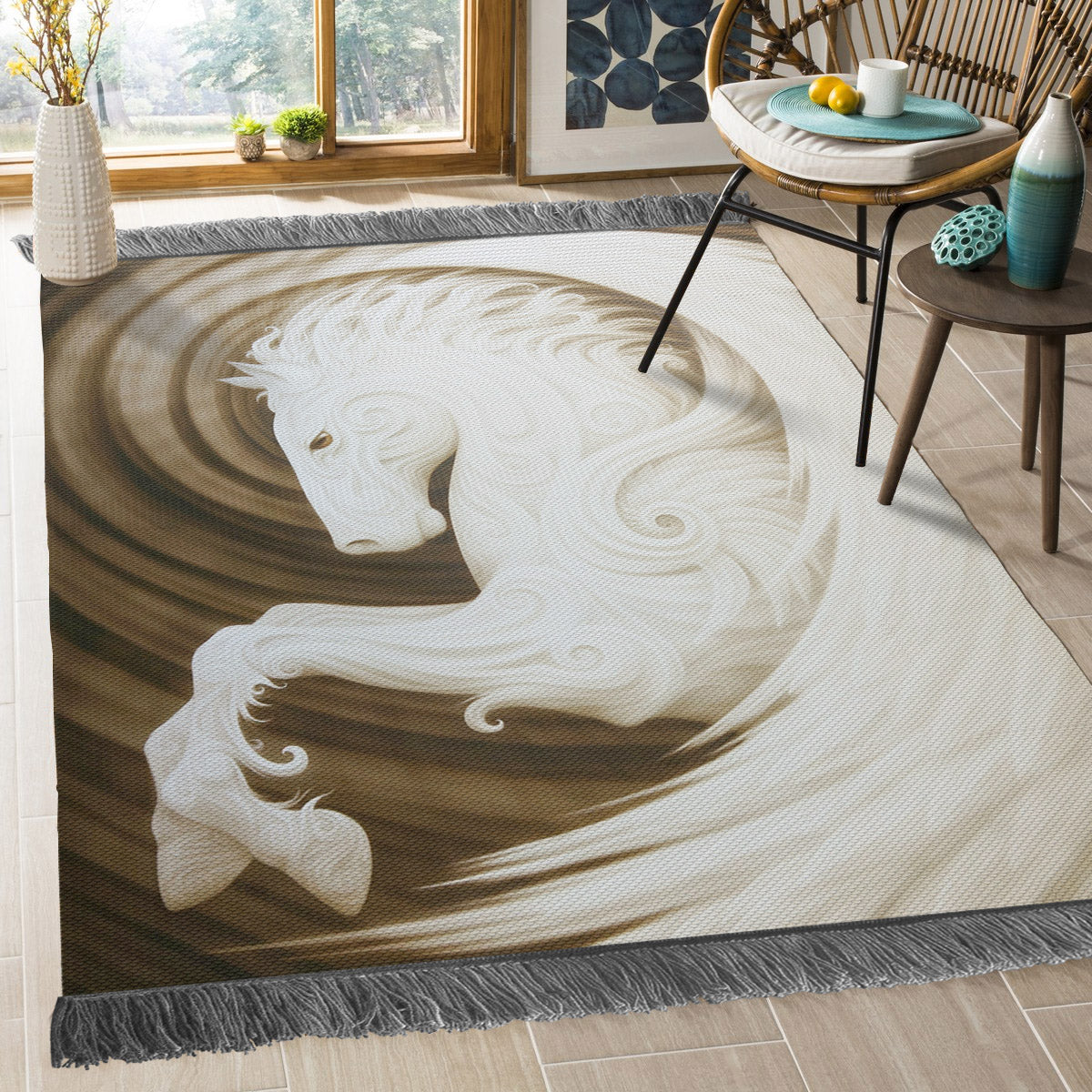Horse DD2509078O Decorative Floor-cloth