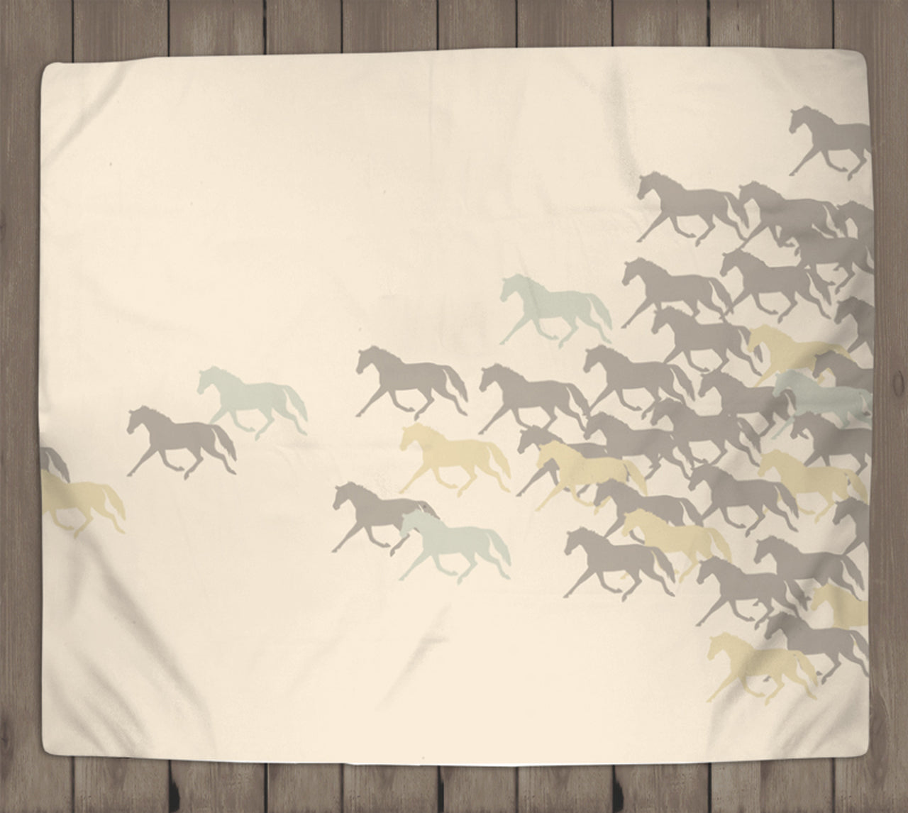 Horse Herd Equestrian CLM1810089S Sherpa Fleece Blanket