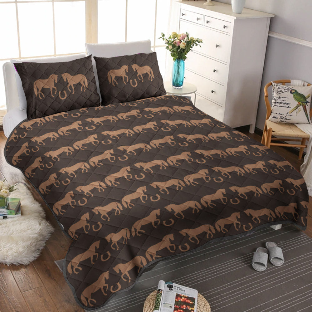 Horse Horseshoe CLM1710188B Quilt Bedding Set