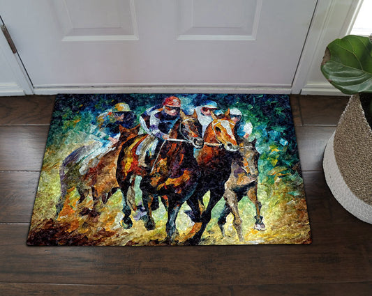 Horse Racing DV19100044D Non-slip Door mats
