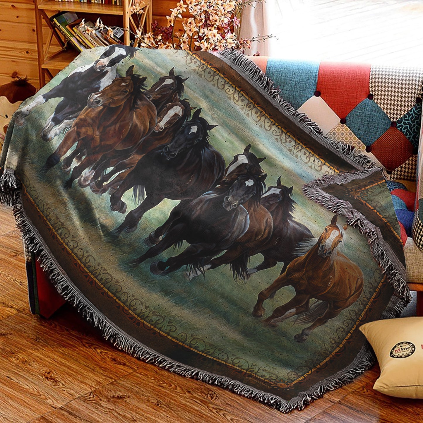 Horse TN0210080S Throw Blankets For Sofa