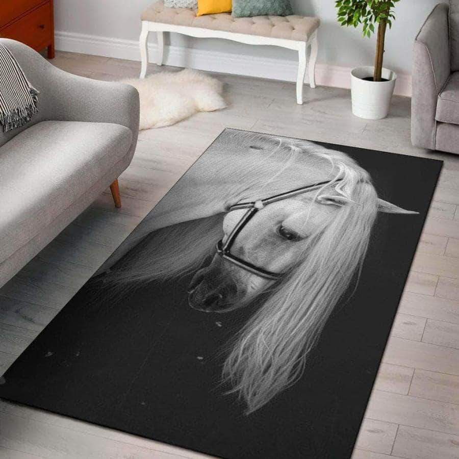 Horse White CL05100028MDR Rug
