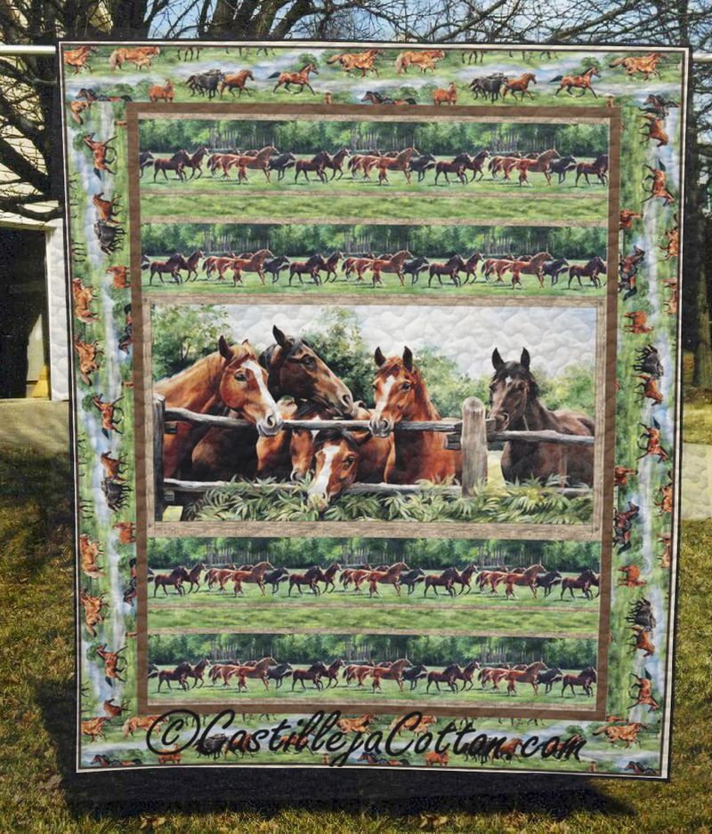 Horses CLH2111314Q Quilt Blanket