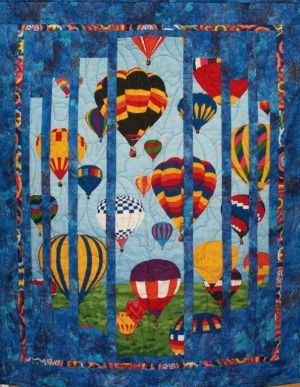 Hot Air Balloon CLA0411529Q Quilt Blanket