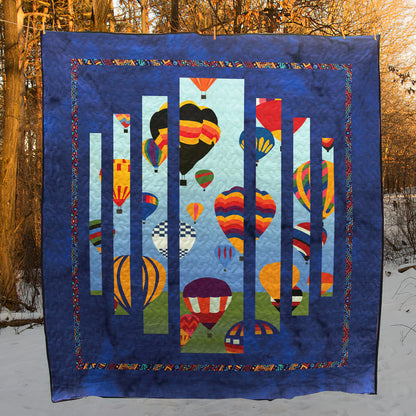 Hot Air Balloon CLA0411529Q Quilt Blanket