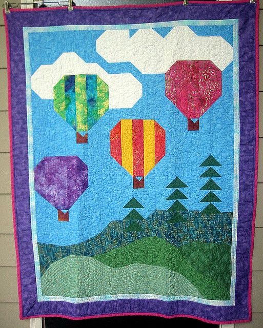 Hot Air Balloon CLA0411536Q Quilt Blanket