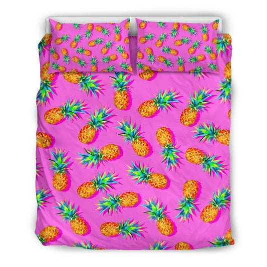 Hot Pink Pineapple CL16100407MDB Bedding Sets