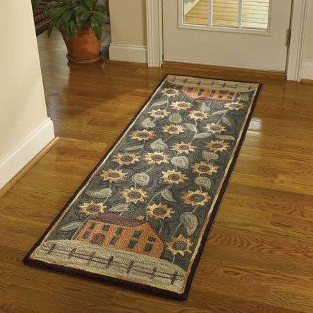 House And Sunflower CLA3009092RU Runner Rug