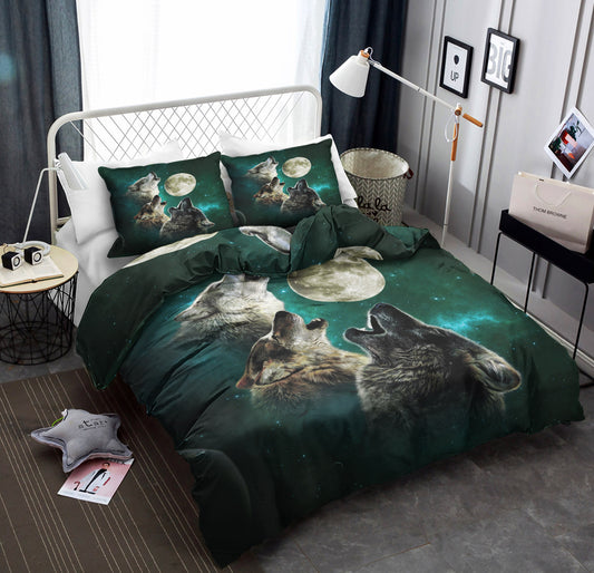 Howling Wolves Under Moonlight CLA22100374B Bedding Sets