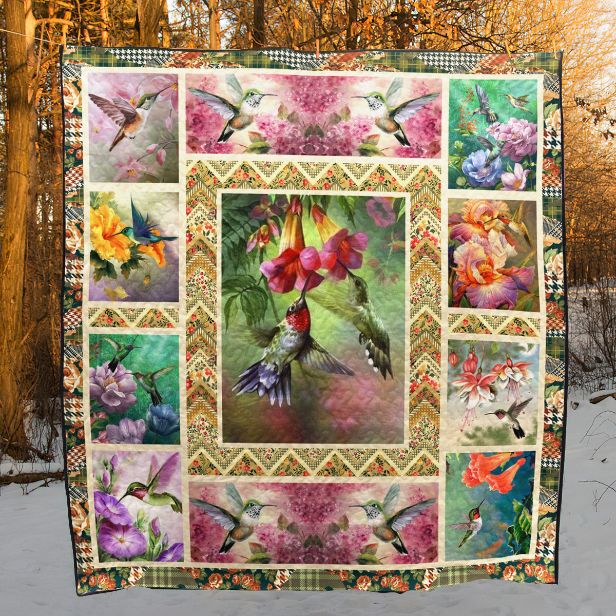 Humming Bird TD10111115 Quilt Blanket