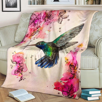 Humming Bird BT190838F Sherpa Fleece Blanket