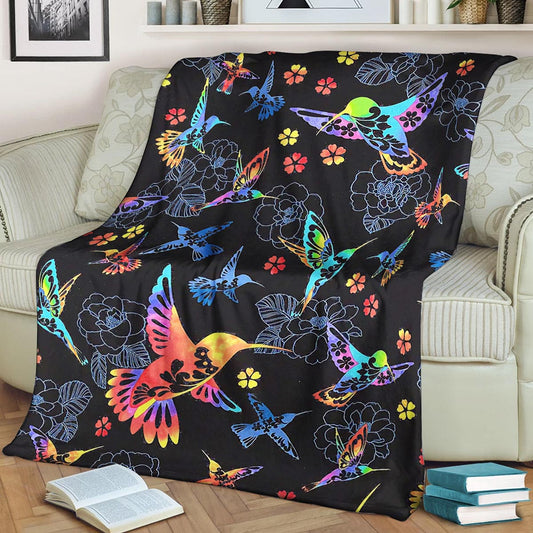 Humming Bird BT260876F Sherpa Fleece Blanket