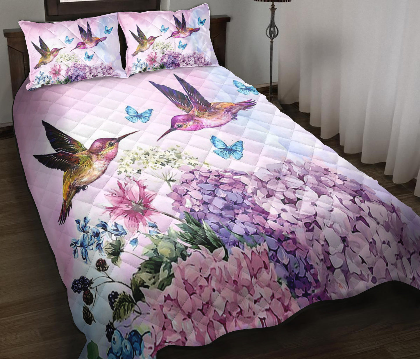 Hummingbird Beauty Quilt Bedding Set ND220903