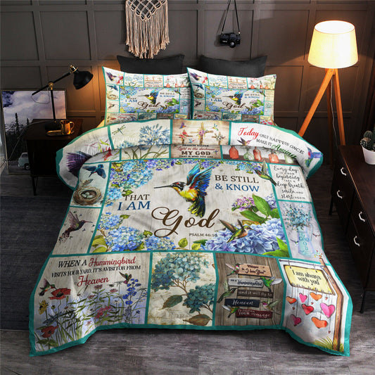 Hummingbird Bible God Bedding Sets TL060604BS