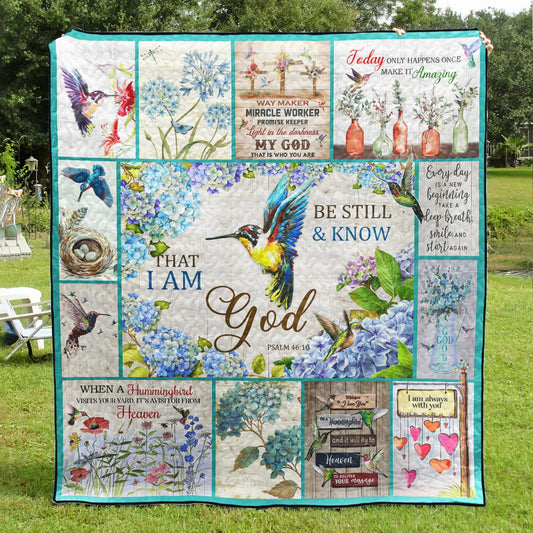 Hummingbird Bible God Art Quilt TL060604Y