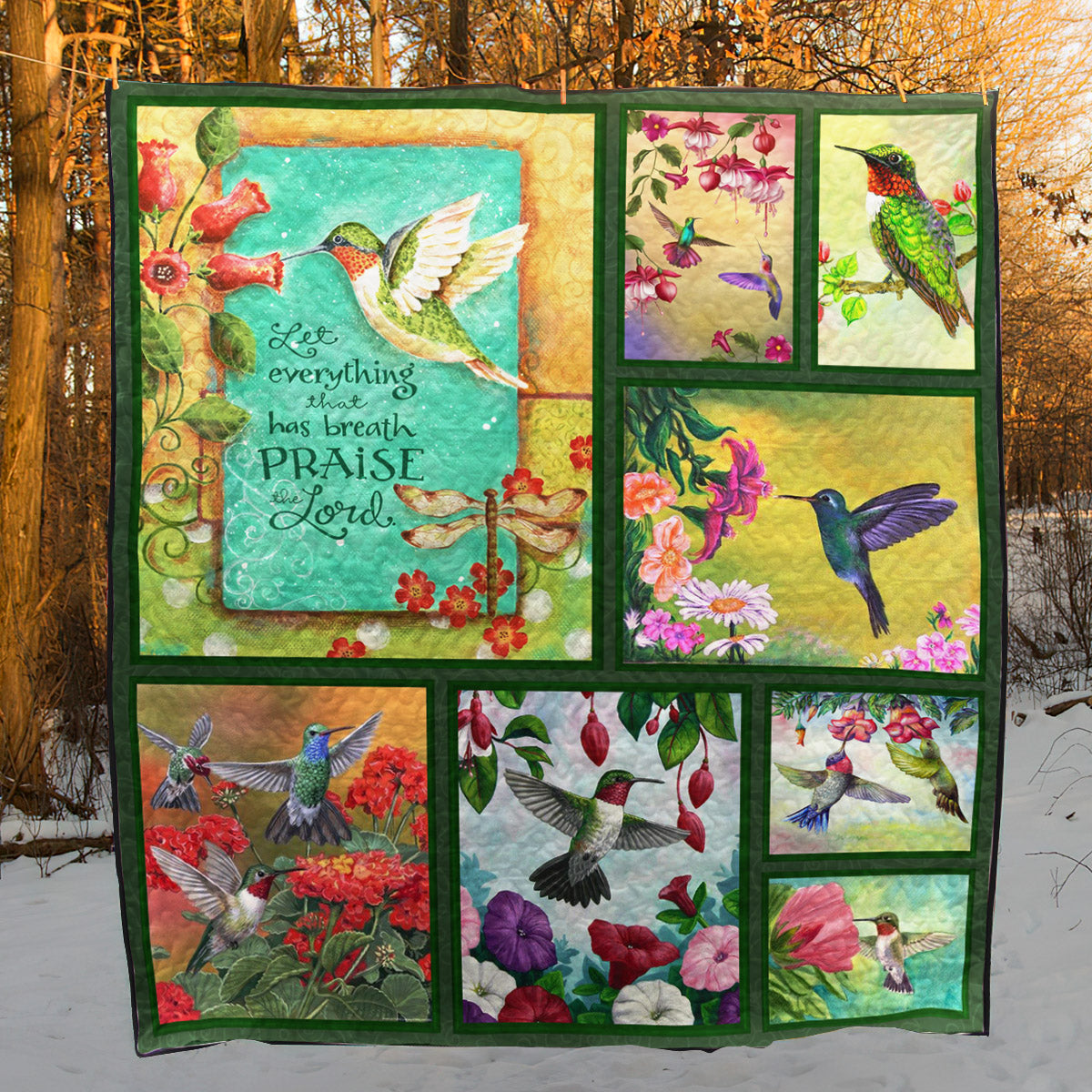 Hummingbird CG130727 Quilt Blanket