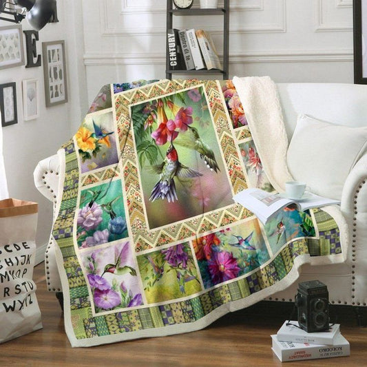 Hummingbird CL170843MD Sherpa Fleece Blanket