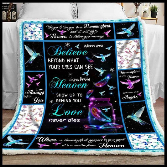 Hummingbird CL240861MD Sherpa Fleece Blanket