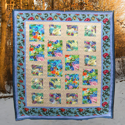 Hummingbird CL24100150MDQ Quilt Blanket