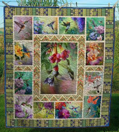 Hummingbird CL28100862MDQ Quilt Blanket